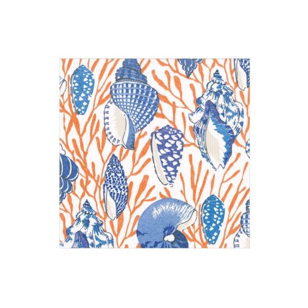 SERVILLETA COCKTAIL SHELL CORAL