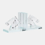 BOOKEEND CRYSTAL HORSE