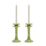 SET DE 2 CANDELABROS PALMERA