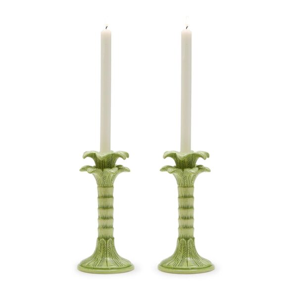 SET DE 2 CANDELABROS PALMERA