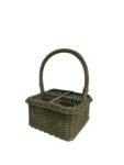 CESTA DE MIMBRE 4 DIV OLIVA