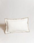 COJIN DE RECTANGULAR LINO CON BORDE BICOLOR