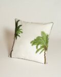 COJIN CUADRADO DE LINO LATERAL DE COCOTERO GREEN