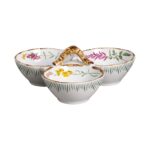 BOWL TRIPLE DE APERITIVO WILD FLOWERS