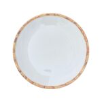PLATO BLANCO POSTRE FILO BAMBU