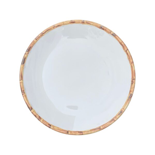 PLATO BLANCO POSTRE FILO BAMBU