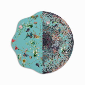 SET DE 6 INDIVIDUALES DE MESA FLORECIDO ROMANTIC BLUE