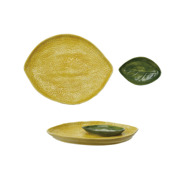 PLATO FORMA DE LIMON