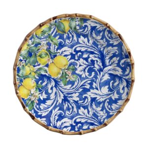 PLATO DE FONDO LIMONCHELO AZUL