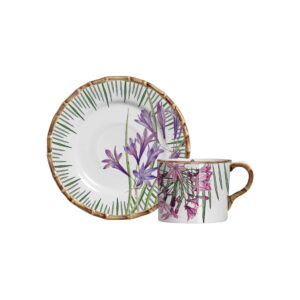 TAZA DE TE CON PLATO WILD FLOWER