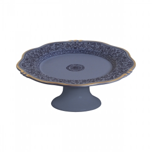 PORTA TORTA AZUL MANDARINA M