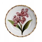 SET DE 4 PLATOS DE COMIDA ORQUIDEA ROSA