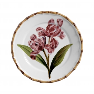 SET DE 4 PLATOS DE COMIDA ORQUIDEA ROSA