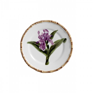 SET DE 4 PLATOS DE POSTRE ORQUIDEA LILA