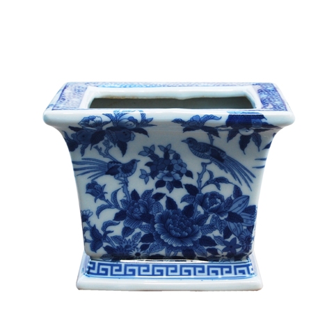 MACETERO CUADRADO AZUL