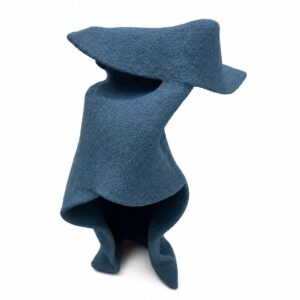 ESCULTURA DE MESA CAULE AZUL GRISACEO