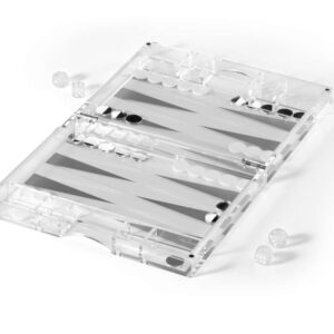 JUEGO DE BACKGAMMON DE ACRILICO