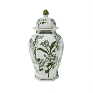 JARRON VERDE /BLANCO 35CM